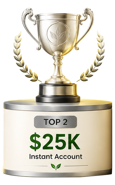 Top 2 prize: $25K Instant Account